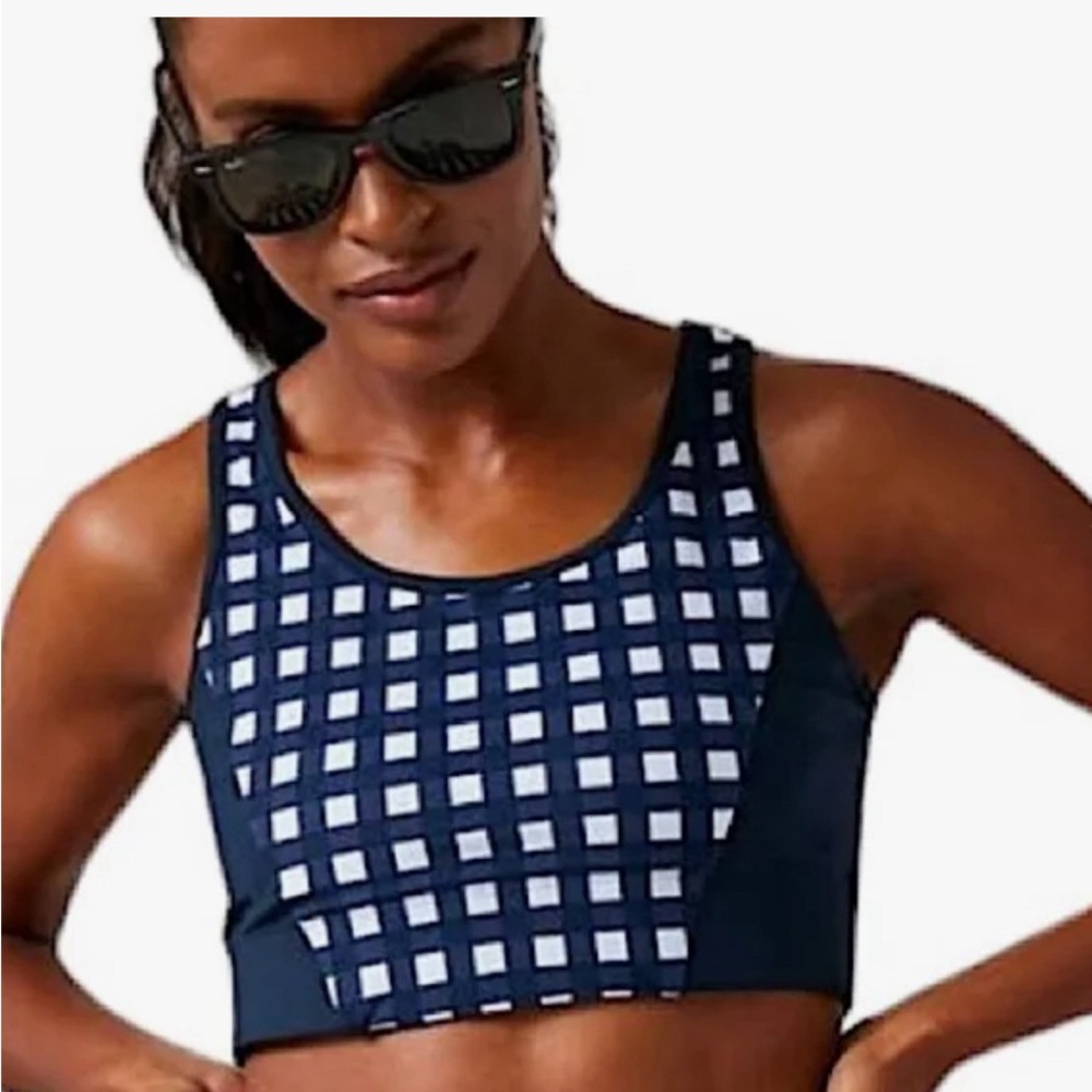 Tuckernuck-Navy Checkered shorts bra